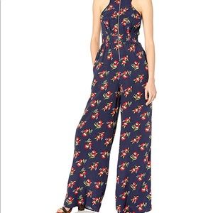 ❤️ Jill Stuart Floral Jacquard Printed Pantsuit Jumpsuit Size 2 NWT